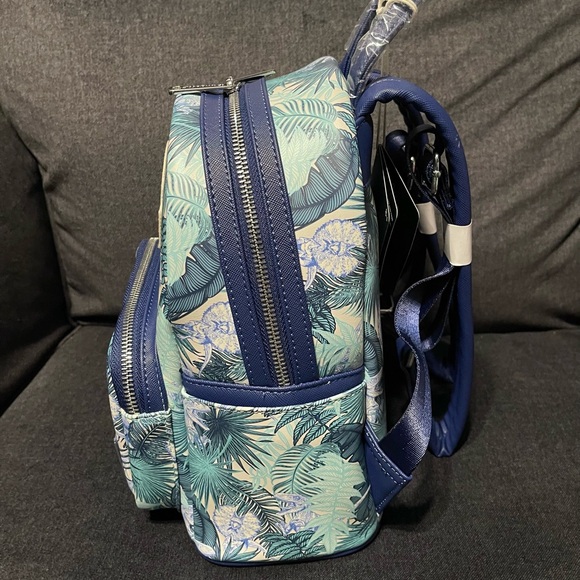 Loungefly Jurassic Park palm frond backpack & wallet - Picture 7 of 10